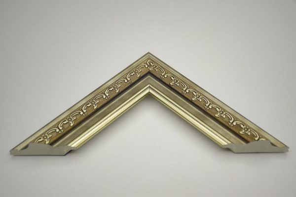 قابسازی چارچوب - قاب پی وی سی PVC کد 421 گل دار نقره ای دودی