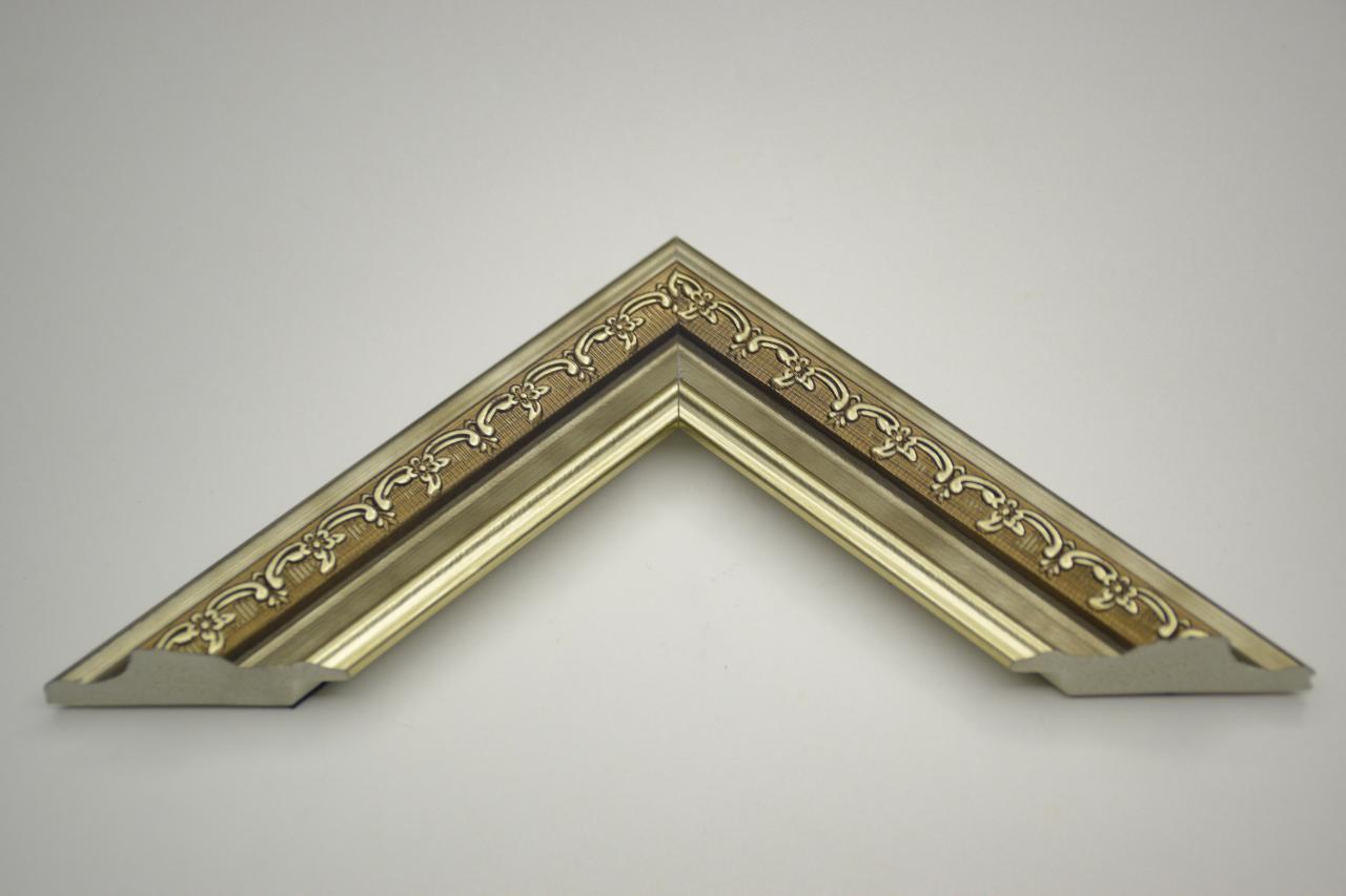 قابسازی چارچوب - قاب پی وی سی PVC کد 421 گل دار نقره ای دودی
