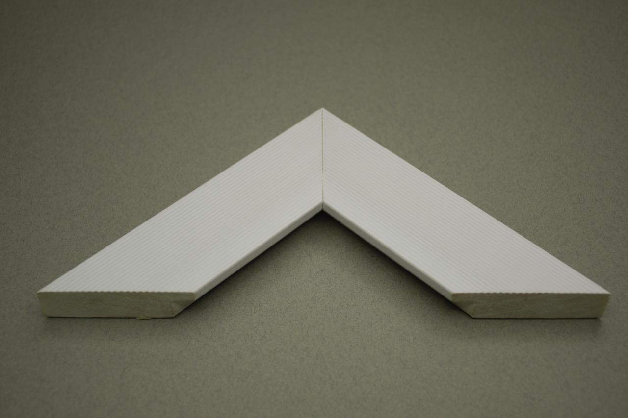قابسازی چارچوب - قاب پی وی سی PVC کد 507K تخت کبریتی سفید