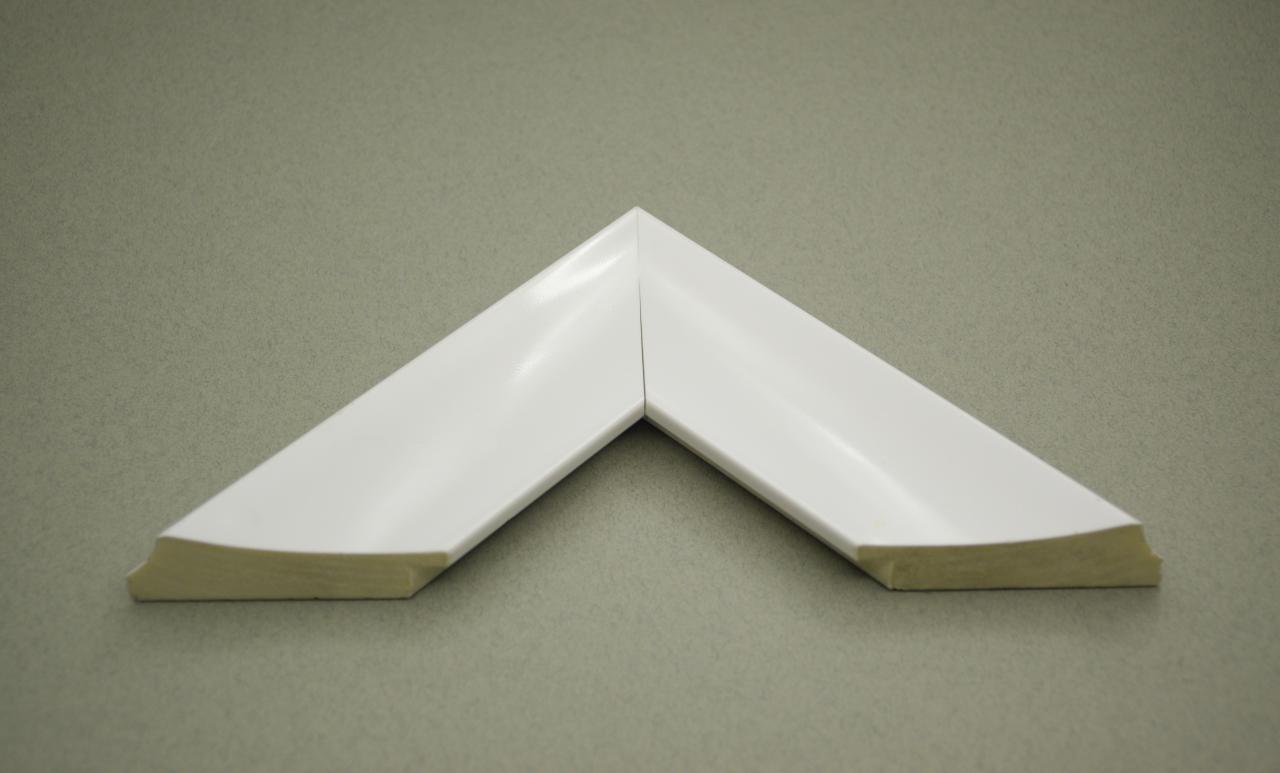 قابسازی چارچوب - قاب پی وی سی PVC کد 807 شیب دار سفید